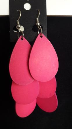 Ľahké drevené náušnice, 