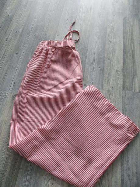 Široké pruhované nohavice, l
