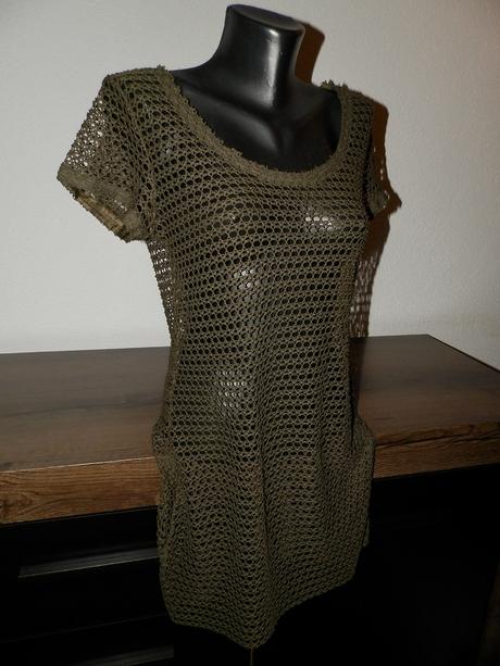 Priehľadný predĺžený zvršok/tunika, 40