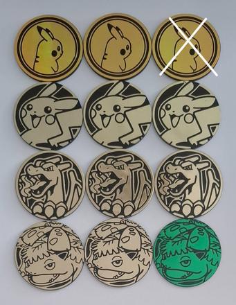 Pokémon mince (veľké) 22ks, 