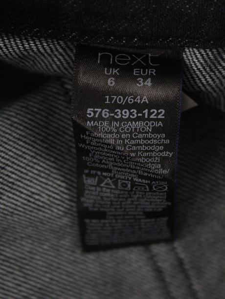 -riflová s vreckami sukňa next veľ. 34 a, next,34