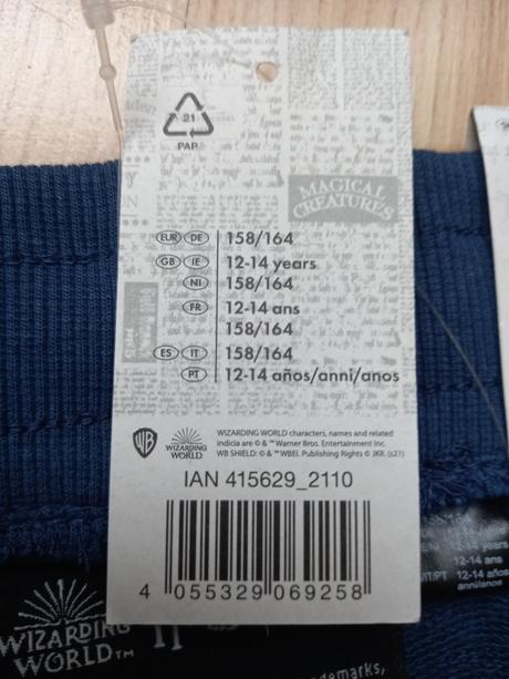Tepláky harry potter 158/164, 158