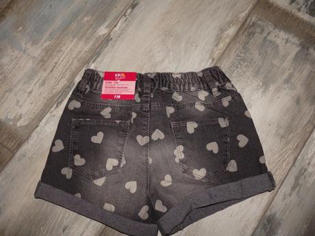 Srdiečkové riflové kraťasky, kiki&koko,116