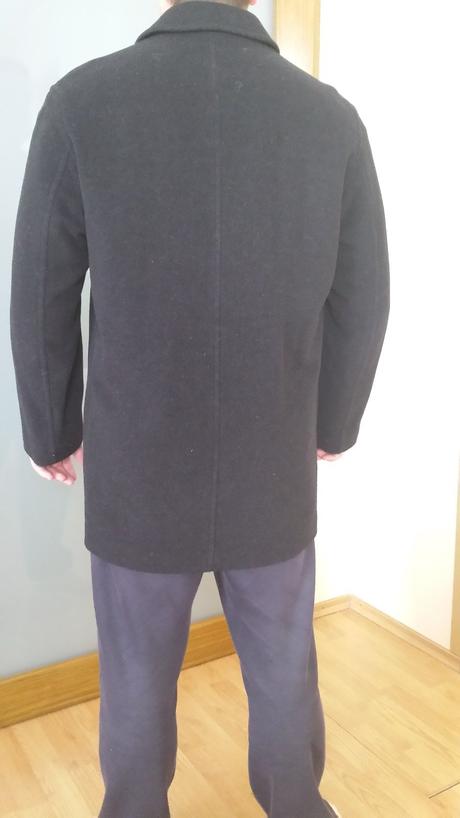 Pánsky elegantný kabát, farba antracit, l