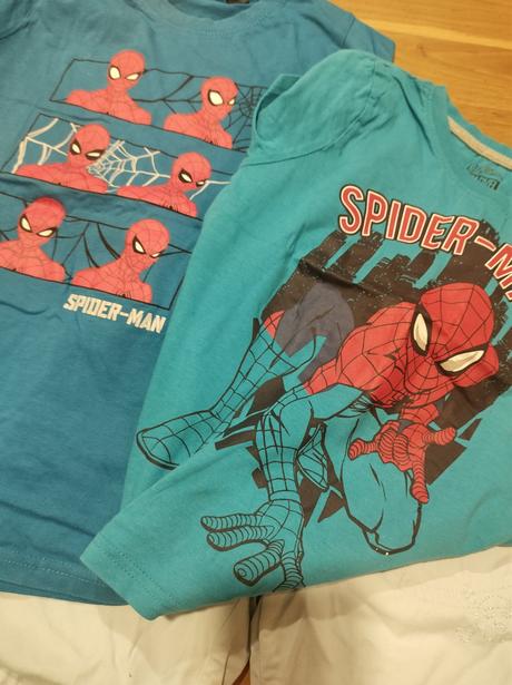 Letný set spiderman - nohavice h&m, 104–116
