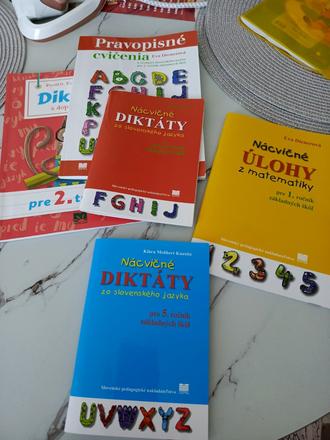 Knihy - nacvicne diktaty a matematika, 