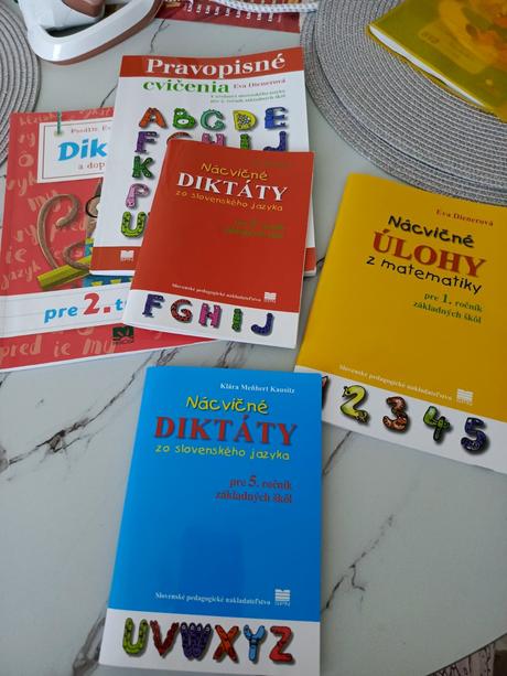 Knihy - nacvicne diktaty a matematika, 
