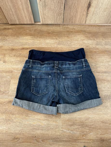 Tehotenské riflové kraťasy, s