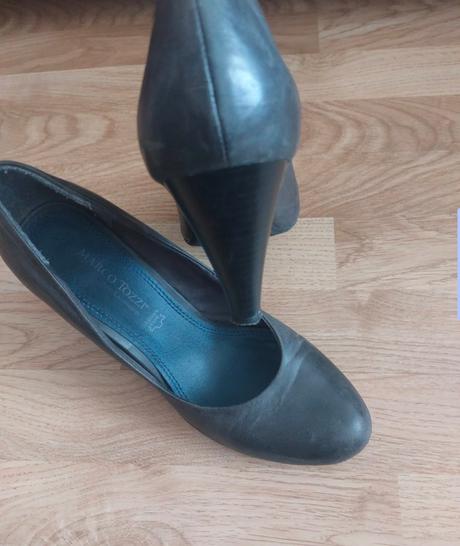 Kožené lodičky marco tozzi, marco tozzi,40