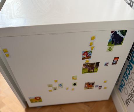 Ikea stuva målad biela úložný box,