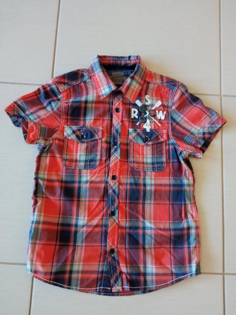 Krátka chlapčenská košeľa, h&m,122