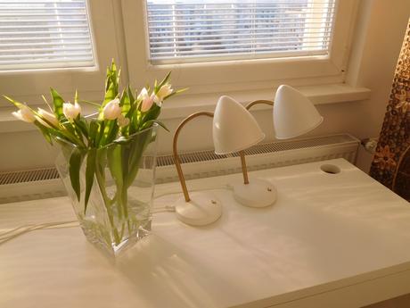 Nočné lampy kovové-flexibilné rameno s husím krkom, 