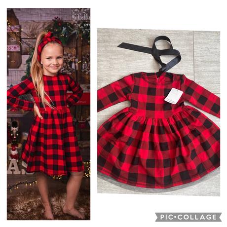 Vianocna tunika karovana 86/92, 86 / 92