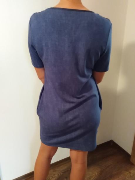 Modré šaty., m