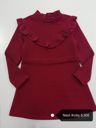 Červené šaty s volánikom next, next,104