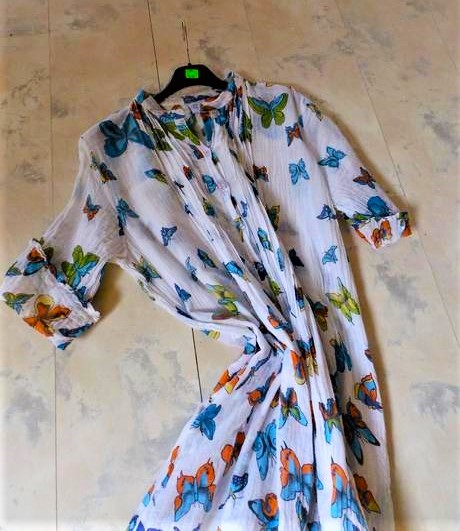 Dlhá letná tunika/minišaty l-xl, xl