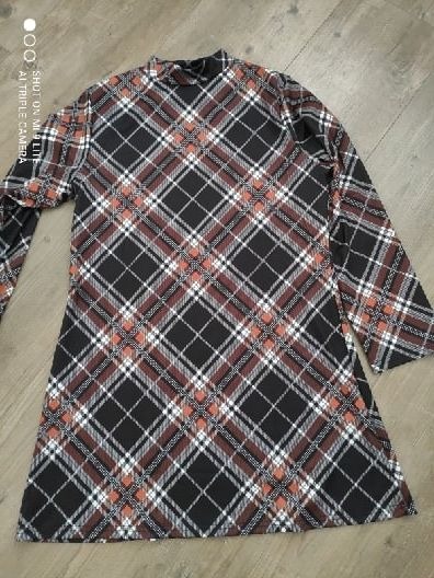 Saty brown plaid, l / xl