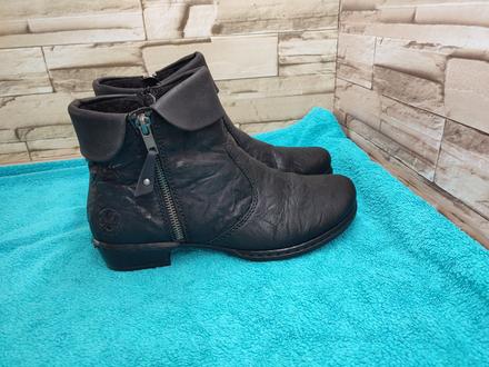 Rieker 38 - dámske kožené zateplené topánky, rieker,38