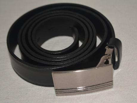 Pánsky kožený opasok - čierny, veľ. xl-xxl,