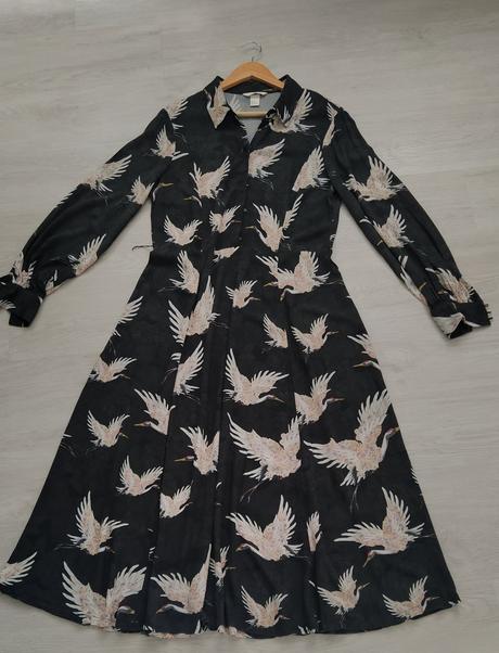 Sivé midi šaty veľ.38-40, h&m,38