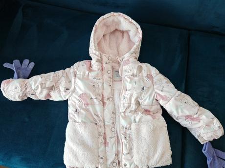 Zimná bundička vyteplena kožušinkou 104, sinsay,104