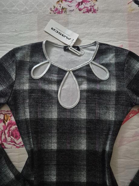 Károvanè šaty na vianoce, xs