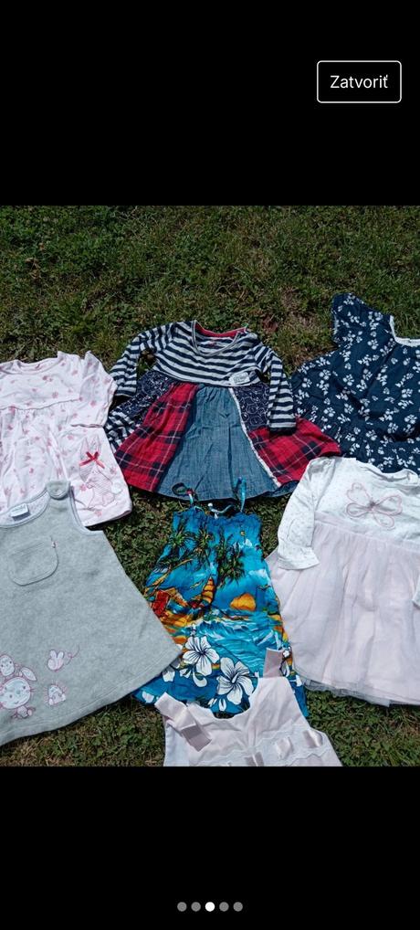 Dievčenské šaty balík 6-9 mesiacov, next,74