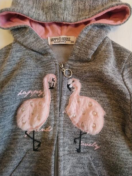 Sivá mikina s kapucňou, happy house, 92-98 cm, 98