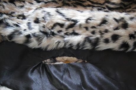 Kožušinkový šál na kabát alebo bundu,