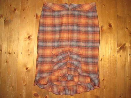 Elegantná vlnená károvaná sukienka, m