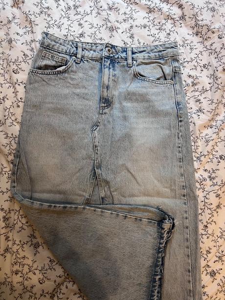 Midi riflova sukna, pull&bear,m