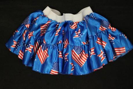 Karnevalová sukňa "americká zástava" one size a,