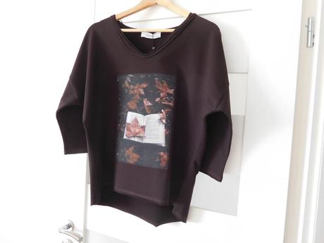 Tričko s dlhým rukávom ležerného strihu-m/l bavlna, m