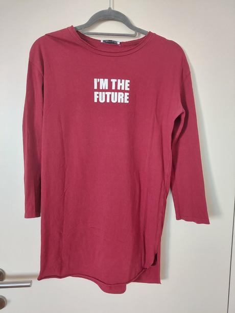 Bordove tricko s 3/4 rukavom zn. zara, zara,s