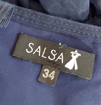 Spoločenské šaty s flitrami salsa, 34