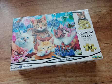 Puzzle mačiatka 3d, 