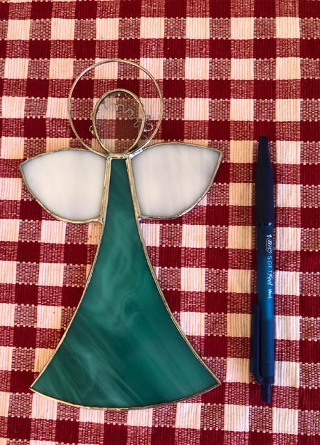 Vitrážový tiffany handmade anjel, 