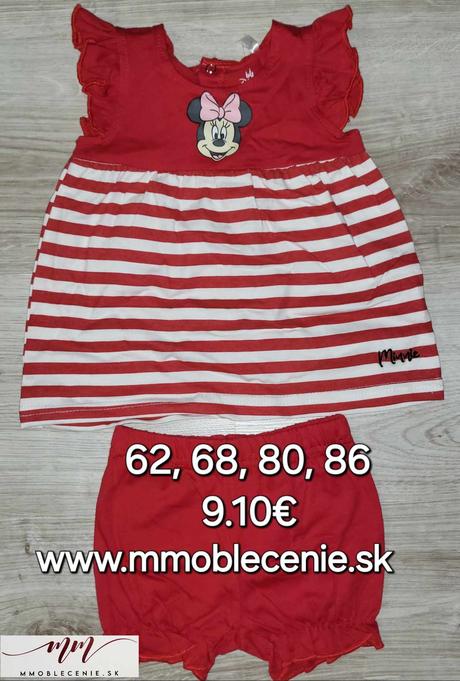 Súprava minnie dojčenská, disney,62 / 68 / 80 / 86