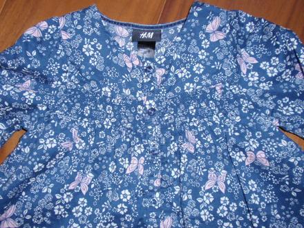Modrá tunika, h&m,98