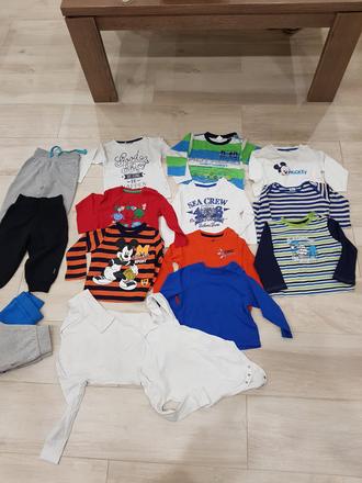 Tričká s dlhým rukávom pre chlapčeka veĺkost 86-92, 86–98