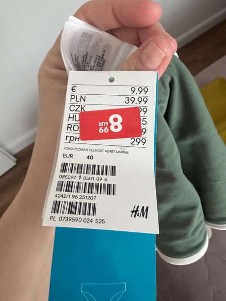 Športový spodok plaviek, h&m,40