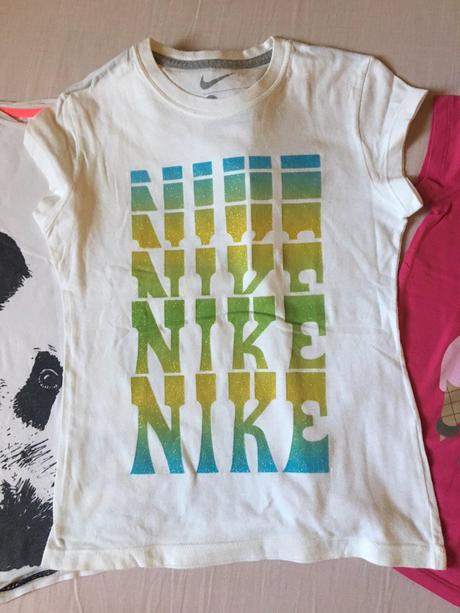4 dievčenské tričká, nike,128