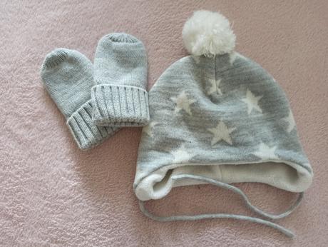 Čiapka a rukavice, h&m,62