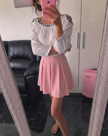 Romantická blúzka s výšivkou, h&m,s