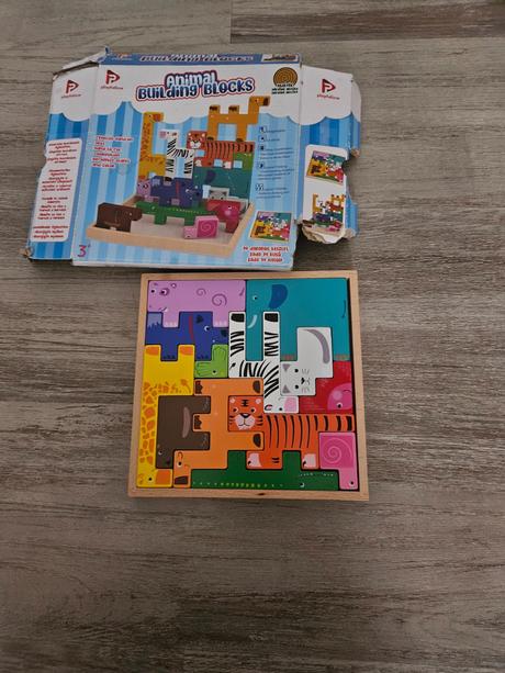 Drevené kocky zvietatka, 