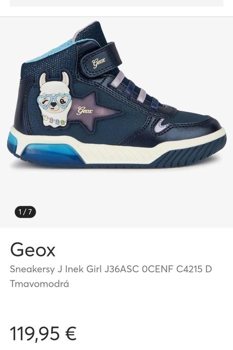 Tenisky svietiace, clenkove, lama, geox,35