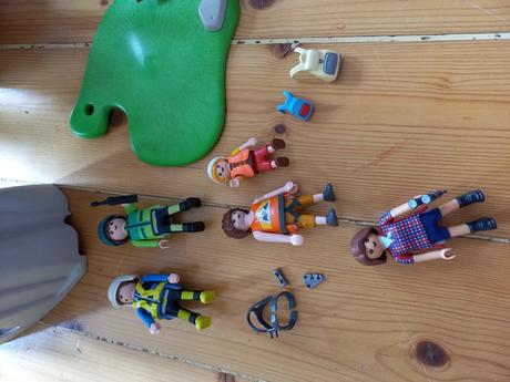 Playmobil skala s horskou chatou , záchranári,,