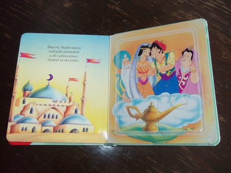 Knižka pre deti - rozprávka s puzzle aladin, 