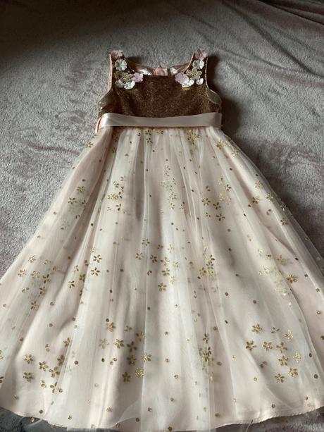 Dlhé slávnostne dievčenské šaty 4-5 rokov, monsoon,110