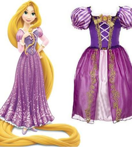 Kostým šaty rapunzel locika na vlásku + doplnky,